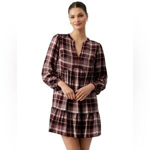 Ever New Claudia Check Smock Dress